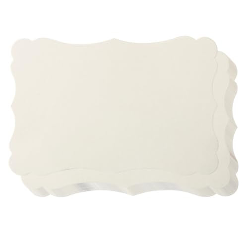 50 Pack Blank Kraft Greeting Cards, Cream, 4x6IN | Thick Cardstock Paper, For DIY Gift Cards, Menus, Baby Shower Invitations, Wedding Invitations - color: Cream, size: 4x6IN