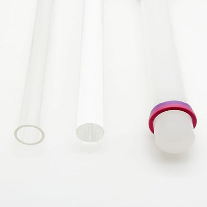 Yayatty 5 PCS Acrylic Clay Roller, Polymer Clay Tools, Plastic Clear Round Tube Roller for DIY Handmade Crafts, Art Supplies - color: 5 PCS