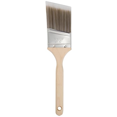 Mister Rui Paint Brush, 2.5 Inch Angled Synthetic Paint Brush for Walls | Sash Brush for Trim, Cabinets, Door, Ergonomic Long Handle, Smooth Finish for Oil & Latex Paint - size: 1PCS, 2.5" Angled