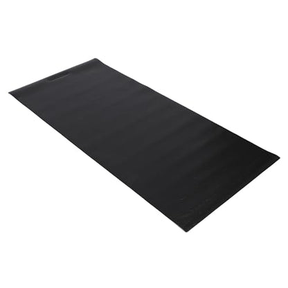 HolaHatha Lightweight Padded Exercise Yoga Mat, Non Slip Thick Foam Foldable Pad for Stretching and Workout Activity, 79 x 35.5" Medium, Grey