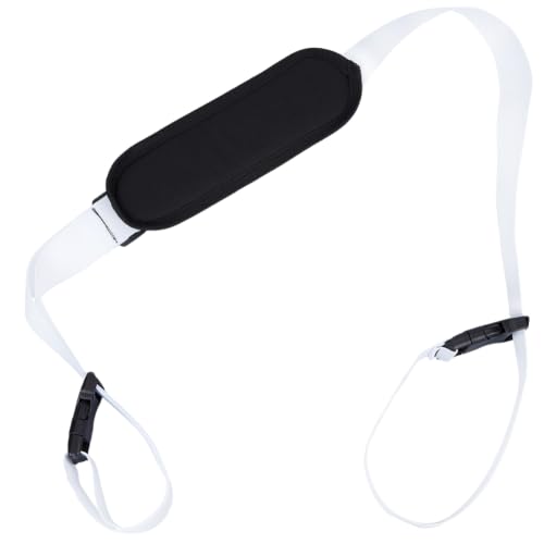 GORGECRAFT Carrying Beach Chair Straps Adjustable Shoulder Carrying Straps White Beach Chair Backpack Anti-Slip Replacement Universal for Foldable Bikes Scooter Camping Picnics Outdoor 106-176cm - color: White2