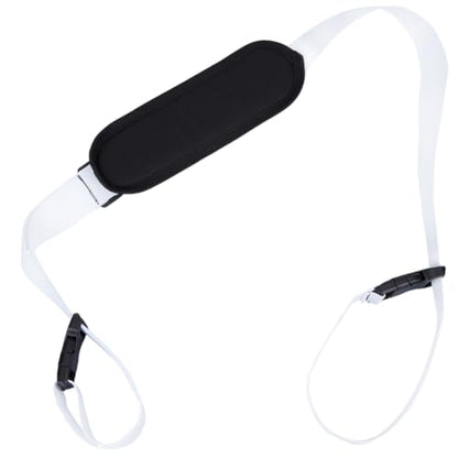 GORGECRAFT Carrying Beach Chair Straps Adjustable Shoulder Carrying Straps White Beach Chair Backpack Anti-Slip Replacement Universal for Foldable Bikes Scooter Camping Picnics Outdoor 106-176cm - color: White2