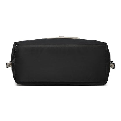SUNNY BIRD Duffel with Utility Pouch, 40L Weekender Overnight Bag with Shoe Compartment for Travel and Sports (Grey and black) - color: Grey and black