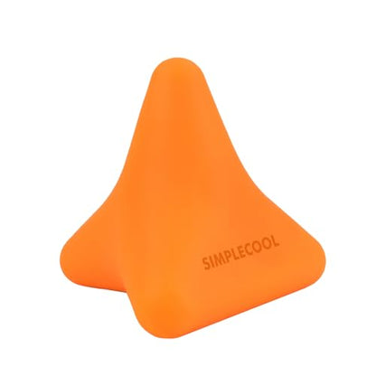 Manual Trigger Point Massage Tool Small Massager Ball 3″×2.6″ Orange - color: Orange