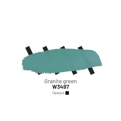 Kamenskaya Acrylic Inks for Artists - 'Granite Green' Acrylic Ink, 3.38 Fl Oz (100 ml) | Highly Concentrated, Multifunctional Liquid Acrylic Paint - color: Granite Green