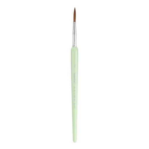 HARFINGTON Detail Paint Brushes 19mm Pointed Tip Nylon Hair Miniature Painting Brush for Watercolor Oil Acrylic Painting(5#), Green - color: Green, size: 5# 19mm