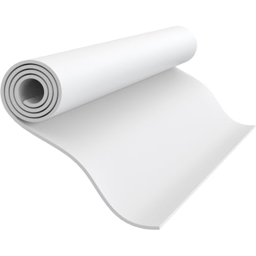 Foam Craft Sheets, 38x100CM EVA Foam Roll, 5MM White DIY Handcraft Sheets | High Density EVA Foam Paper for Cosplay, Scrapbooking, Party Decorations, Easy to Cut, Sand, Thermoform, and Paint - color: WHITE-15x39in-5MM