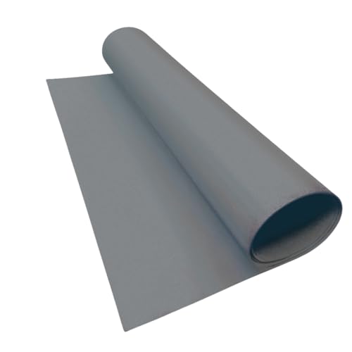LotusFoam EVA Foam Sheet 3mm – 44"x 85" Craft Foam for Cosplay, Costumes & DIY, High Density 130 kg/m3, Heat Shapeable, Paintable, 35 Colors (Grey) - Grey - color: Grey