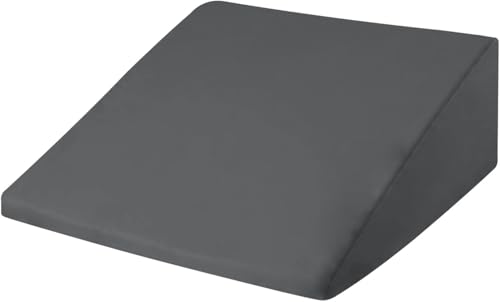 CirclesHome Wedge Pillow Cover 100% Cotton, Zippered Wedge Pillow Case Protector, Soft, Hypoallergenic & Breathable -Dark Grey, (25Wx26Lx10) - color: 4 - Dark Grey, size: Wedge (25 x 26 x 10 inches) - Set of 1