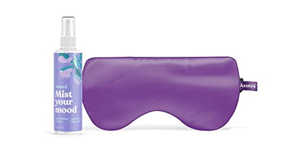 ASUTRA Sleep Bundle Purple Silk Eye Mask and Essential Oil Pillow Spray - color: Kit