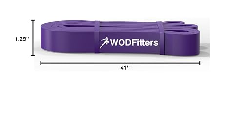 WODFitters Pro Series Pull-Up Assistance Bands – Premium Resistance Loop Bands for Assisted Pull Ups, Muscle Ups, Strength Training & Mobility – Durable Bands for Functional Fitness - color: #3 Purple 40-80 lbs