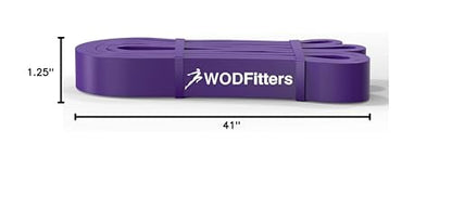 WODFitters Pro Series Pull-Up Assistance Bands – Premium Resistance Loop Bands for Assisted Pull Ups, Muscle Ups, Strength Training & Mobility – Durable Bands for Functional Fitness - color: #3 Purple 40-80 lbs