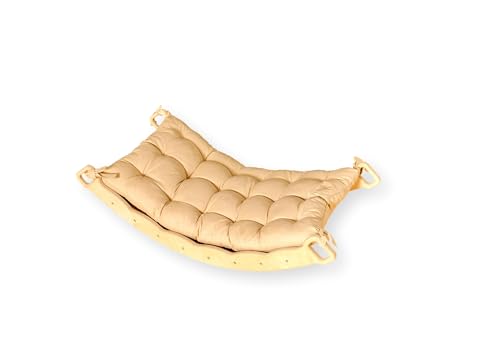 Wooden Balance Board | Seesaw balance board | Babies Montessori Toys Wobble Board Children and Adults | Balancing Children Wooden Toys | Wobble Board Balance | Wooden Seesaw Balancing Board Montessori Toy from 3 years Yoga Board Balance Training - color: