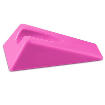 Suzile Mobilization Wedge 7.9 x 4.1 x 2 Inch Triangle Therapy Non Slip Silicone Wedge Pillow Sturdy Support for Relieve Spinal Pain Rehabilitation Tool (Pink) - color: Pink