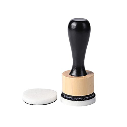 Ink Paints Mixing Blending Tool Mini Round Foam Refills, for Scrapbooking Craft, Control of Ink Placement, No More Inky Fingers Ink Blending Tool with Spare Pads for Rubber Stamping & Scrapbooking - color: 1 Handle+2 Foam Refills