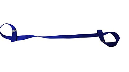 Yoga Mat Carrier Strap, Roller Skate Leash, Ski Boots Or Snowboard Shoulder Sling Made In USA. - color: Blue