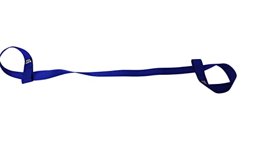 Yoga Mat Carrier Strap, Roller Skate Leash, Ski Boots Or Snowboard Shoulder Sling Made In USA. - color: Blue