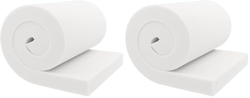 GoTo Foam 3" Height x 24" Width x 72" Length 44ILD (Firm) Upholstery Cushion Made in USA (Pack of 2) - color: Firm, size: 3x24x72 (Pack of 2)