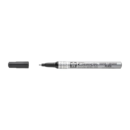 Sakura Pentouch Calligraphy Pen, 1.8mm Fine Point, Silver (XPSK-C-53)