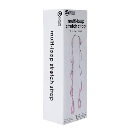 Multi-Loop Stretch Strap for Flexibility & Mobility - 96" x 1.5", Durable Polyester, 8 Loops for Targeted Stretching