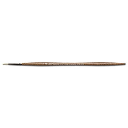 Winsor & Newton Artists' Oil Synthetic Brush, Round #2 | Synthetic Flagged Bristles, Excellent Color Carrying Capacity, Handmade in England, For Oil Paint - style: Round #2