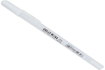 GEL GELLY ROLL PEN - SLIM 0.5MM - WHITE - PROFESSIONAL USE