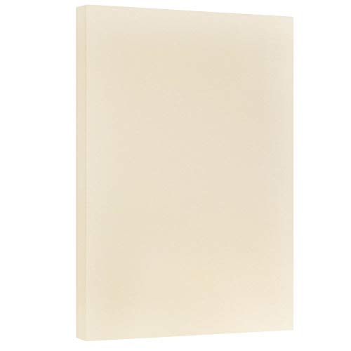 JAM PAPER Extra Heavy Weight 110lb Cardstock - 11 x 17 Tabloid Coverstock - Ivory - 50 Sheets/Pack - color: Ivory, size: 11" x 17"