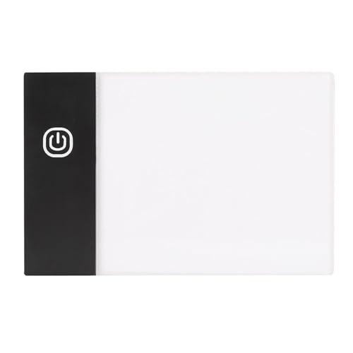 Tiiyee LED Light Board, A6 Tracing Light Box Small Copy Board Tracer Pad Slim Portable Flip Book Dimmable Artcraft Trace Light Pad Tablet for Drawing Painting Sketching Animation Streaming USB Powered