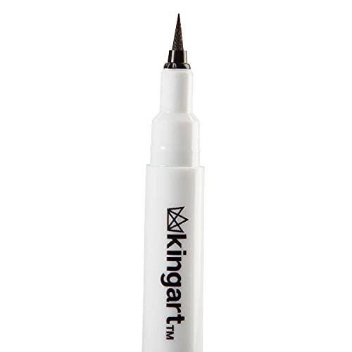KINGART PRO Inkline Black Micro Line & Precision Graphic Pens, 10 Assorted Nibs, BLACK Archival Waterproof Japanese Ink for Art, Illustration, Calligraphy, Sketching, Anime, Technical Drawing, Manga