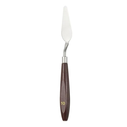 HARFINGTON Palette Knife Painting Tool 2.44 x 0.87 Stainless Steel Art Spatula Pallet Knives Scrapers Tools with Beech Wood Handle for Acrylic Oil Canvas Mixing Spreading, Red/Silver - size: 2.44" x 0.87"
