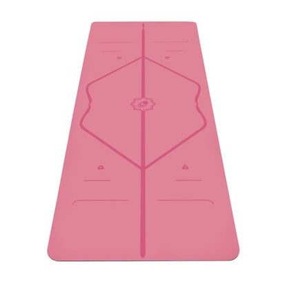 Liforme Classic Yoga Mat - Patented Alignment Design, Ultimate Grip - color: Pink