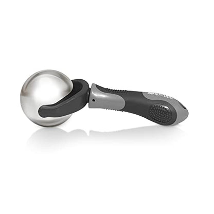PRIME Fitness Cold Massage Roller Ball | Cold Therapy | Ice Roller Ball with Handle | cryo Stick | Relieve Muscle Pain (Black) - color: Black