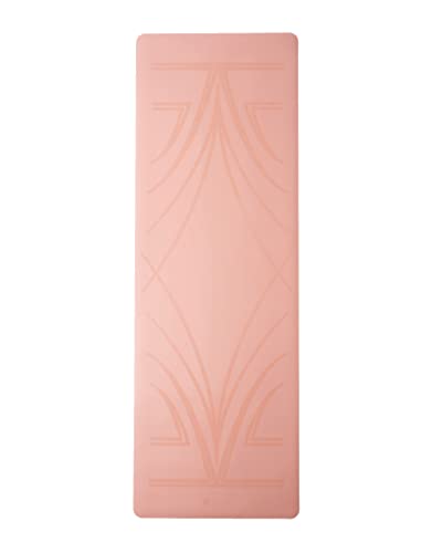 YOGA DESIGN LAB | The Infinity Mat | Luxurious Non-Slip Design Provides Unparalleled Grip to Support and Align You Beautifully | Eco-Friendly | w/Carrying Strap! - color: Diamond Align Coral, size: 5mm
