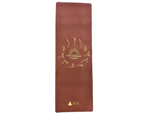 Sun Salutation Yoga Mat TPE Material; Exceptional Grip & Traction, Designed for stability, Anti-slip, Optimal Thickness & Size, Extra-long and wide (72” x 24”), Dual-Sided Non-Slip Texture, Lightweight and easy to roll, carry, or store—perfect for home, s