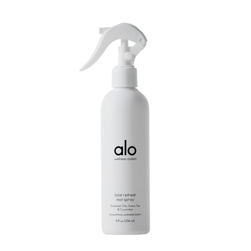 ALO Total Refresh Yoga Mat Cleaner, Eucalyptus-Lavender Scent, 8 oz