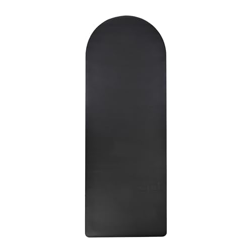 Yoga Mat 5mm Thick – Non Slip Exercise Workout Pad, PU Natural Rubber Grip, Extra Large 183x68 cm, Pilates Fitness Training, Includes Strap & Carry Bag - color: Arch Black
