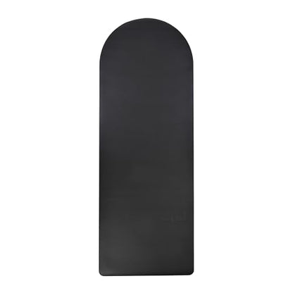 Yoga Mat 5mm Thick – Non Slip Exercise Workout Pad, PU Natural Rubber Grip, Extra Large 183x68 cm, Pilates Fitness Training, Includes Strap & Carry Bag - color: Arch Black