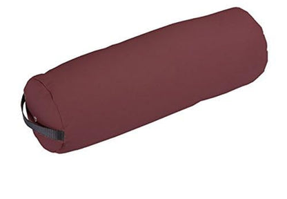 EARTHLITE Bolster Pillow Fluffy – Durable Massage Bolster, 100% PU Upholstery incl. Strap Handle/Professional Quality for Massage Tables/Back Pain Relief - color: Burgundy