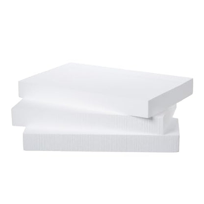 Crafare 17x11x2in Craft Foam Blocks 3 Pack Styrofoam Sheets for Art Project | Great for school projects, sculpting, floral, modeling, and centerpieces. These XPS foam boards are easy to cut and shape.