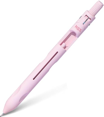 Cute Mechanical Pencil, Metal Grip, Refillable for School Supplies Kid Student Writing, Drafting Drawing Sketching, Mechanical Pencils Set with Lead Refills & Compass & Ruler & Eraser (Pink,1-PACK) - color: 1 Pack(Pink)
