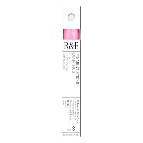 R&F Handmade Paints - Professional Oil Pigment Stick, Dianthus Pink, 38 ml - color: Dianthus Pink, size: 1 Count (Pack of 1)