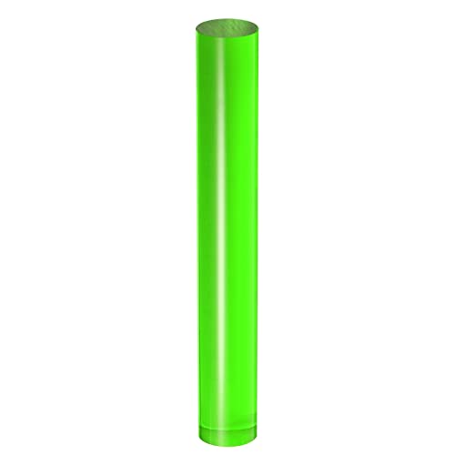 HARFINGTON Acrylic Clay Roller 7.28 Inch x 1 Inch Solid Non-Stick Plastic Round Tube Roller Polymer Clay Rod Fondant Rolling Pin for Shaping, Sculpting, Modeling DIY Crafts, Green - color: Green, size: 7.28 Inch x 1 Inch