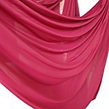 Deluxe Pilates & Yoga Flying Swing Aerial Hammock - Silk Fabric (5mx2.8m) - color: Wine