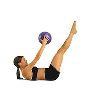 TheraGear Pilates Mini Ball, Purple, 9 Inch