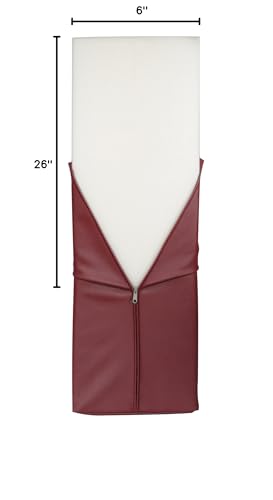 Master Massage Semi-Round Bolster Bolster, Burgundy Red, 6 Inch - color: Burgundy, size: 6 Inch (Pack of 1)