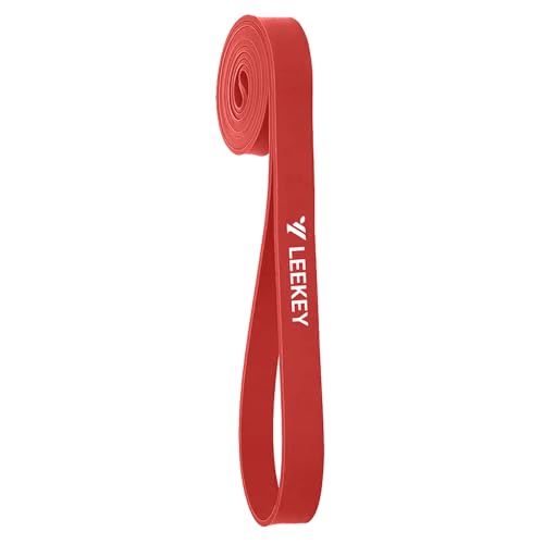 LEEKEY Single Pull Up Assist Band, Resistance Band Powerlifting Band for Body Stretching, Resistance Training - color: SP-RED