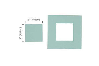 Bira Craft 2" x 2" Square Magnetic Punch - Anywhere, Everywhere, Window, Frame for Paper Crafting Scrapbooking - size: Square