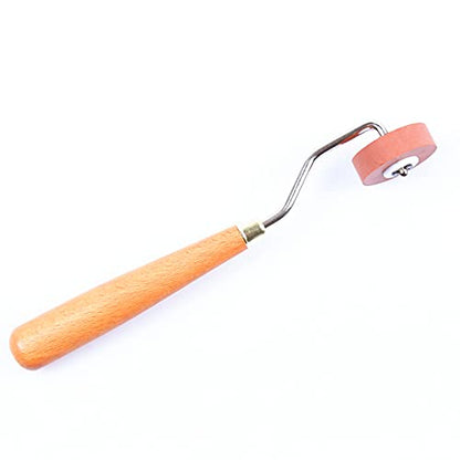 BANLTRE Rubber Brayer Roller for Printmaking, Ideal for Anti Skid Tape Construction Tools, Print,Craft Stamping Brayers for Wallpapers and Scrapbooks (0.4") - size: 0.4"