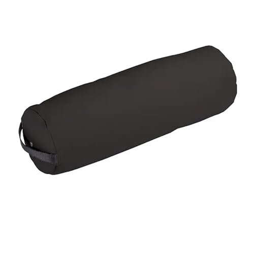 EARTHLITE Bolster Pillow Fluffy – Durable Massage Bolster, 100% PU Upholstery incl. Strap Handle/Professional Quality for Massage Tables/Back Pain Relief - color: Black