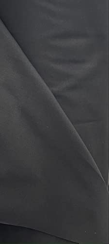 Sedona Designz 60" Wide Cotton Duck Canvas Fabric - Heavy Weight 10oz Durable 100% Cotton (Black, 10 Yards) - color: Black, size: 10 Yards